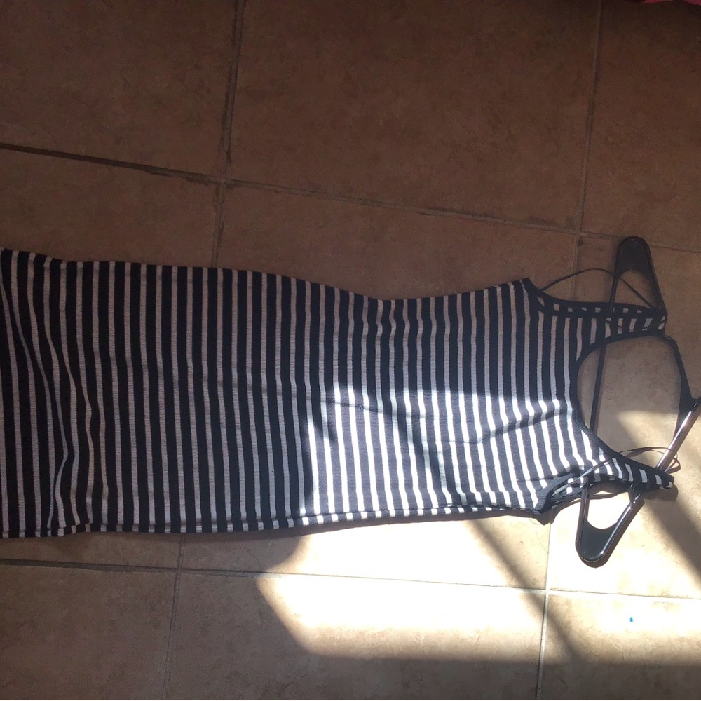 Striped Sleeveless Dress